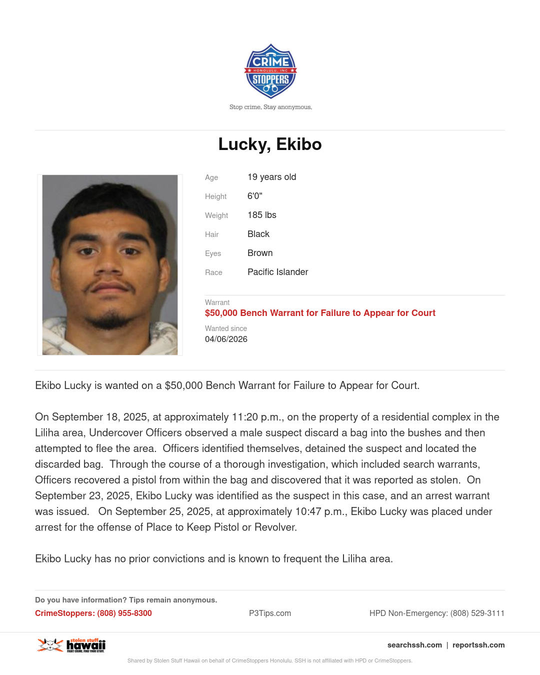 Lucky, Ekibo - Honolulu | Stolen Stuff Hawaii